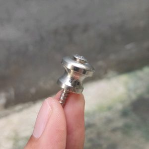 Pin Strap / Endpin untuk Gitar dan Bass warna Chrome berkualitas